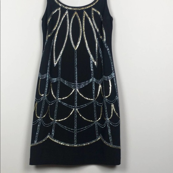 Bisou Bisou Black Tank Dress w/Studded Detail (2) - Picture 3 of 5